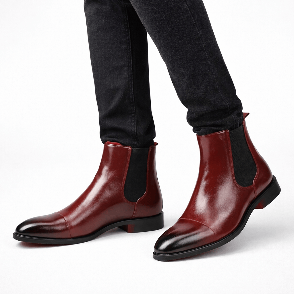 Kent Camden AIDEN Casual Boots with Square Heel and Pointed Toe