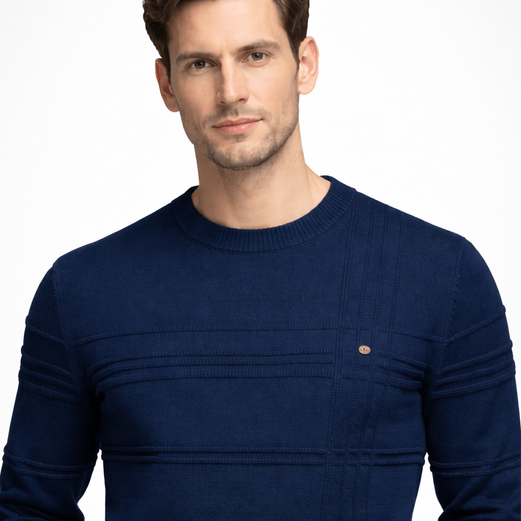 Kent Camden AIDEN Knit Sweater with Round Neck and Glitter