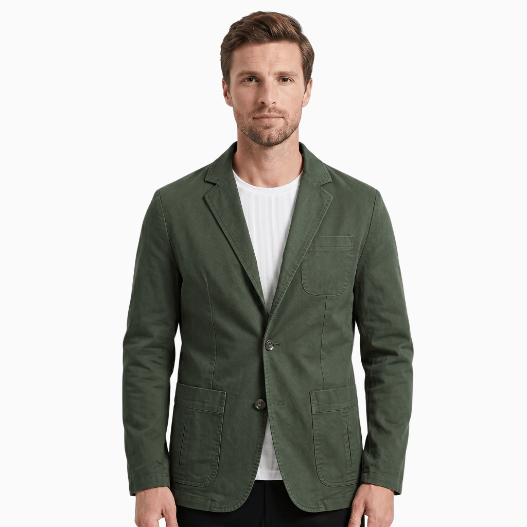 Kent Camden Army Green / M HUNTER Elegant Blazer Full Sleeves Polyester