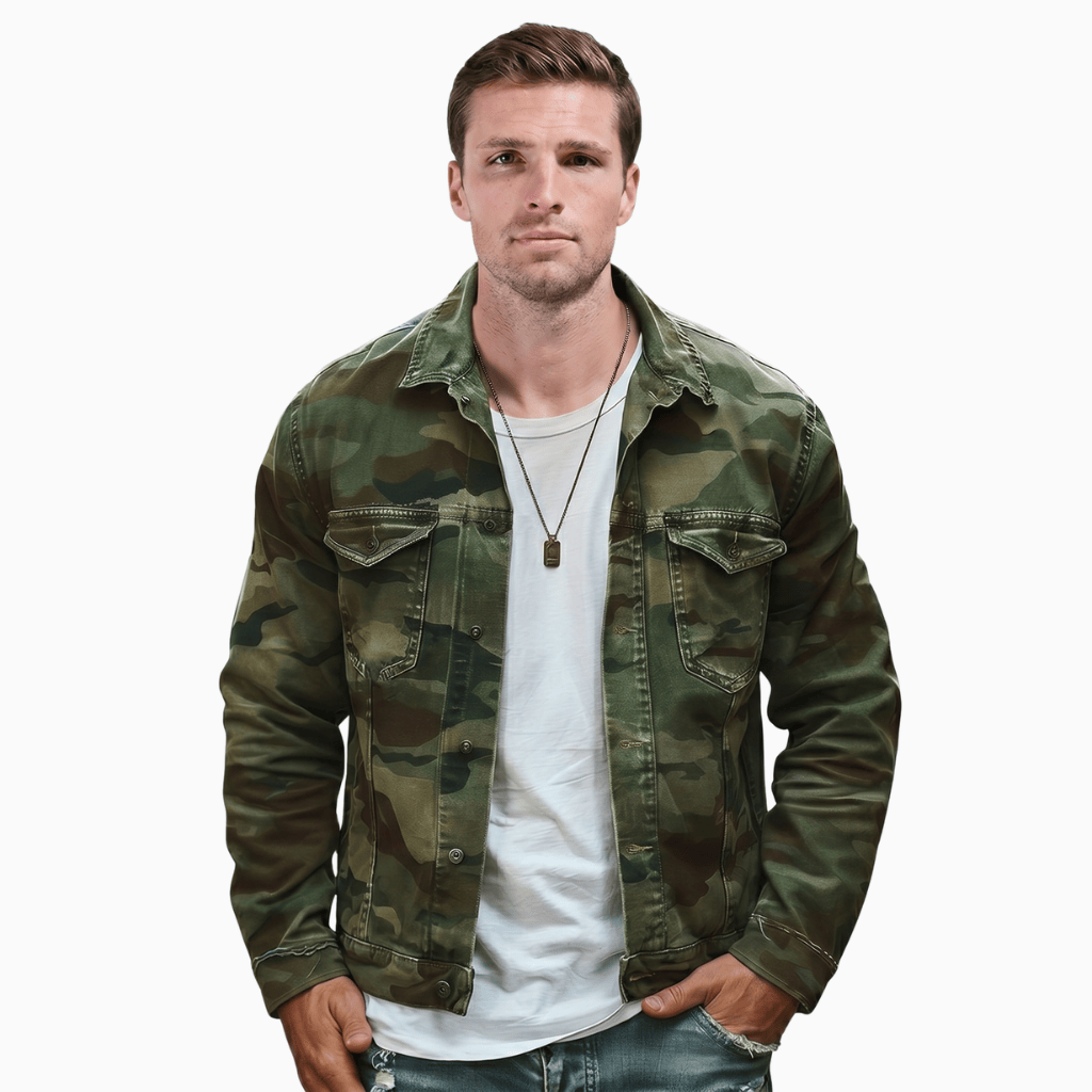 Kent Camden Army Green / S RYLAN Military Camouflage Shirt