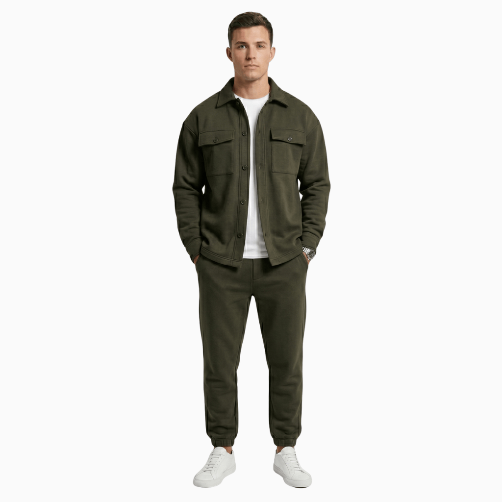 Kent Camden Army Green / S ZACK Khaki Casual Tracksuit Set