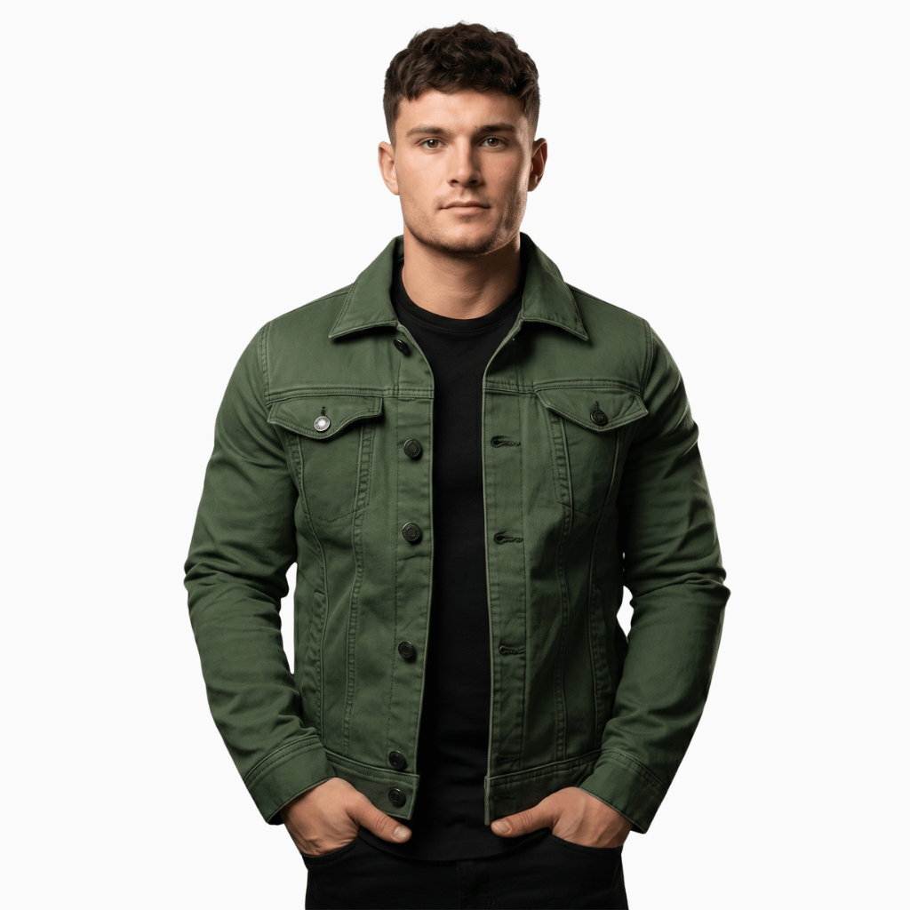 Kent Camden Army Green / XS TYLER Casual Jacket Single-Breasted Cotton Lining