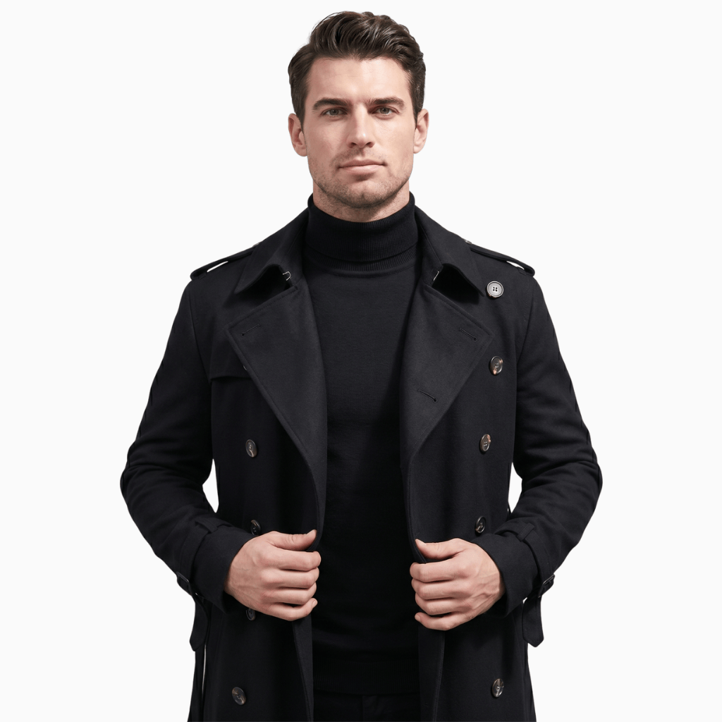 Kent Camden AUSTIN Double-Breasted Cotton Trench Coat