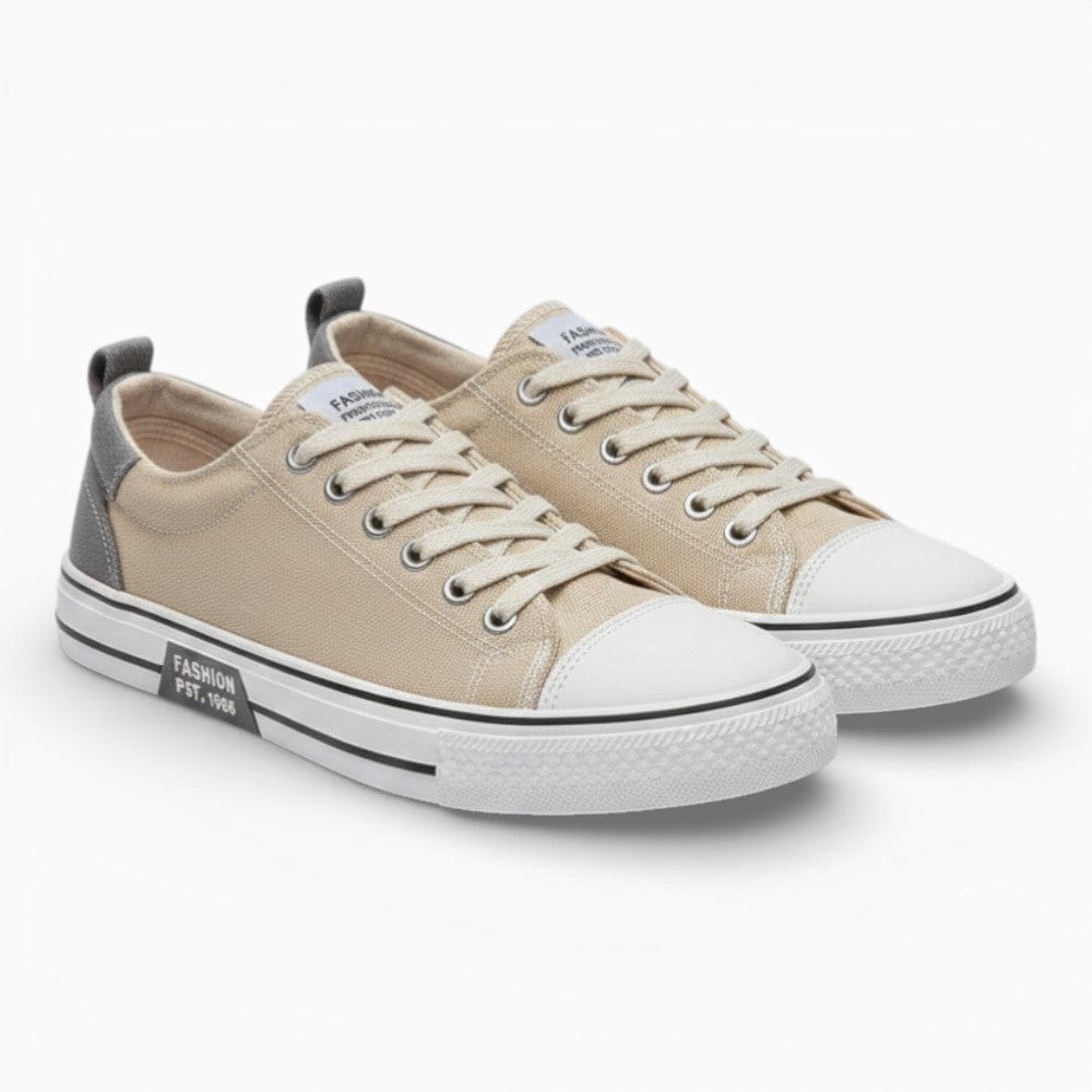 Kent Camden Beige / 7 UK ARLO Breathable Canvas Lace-Up Shoes