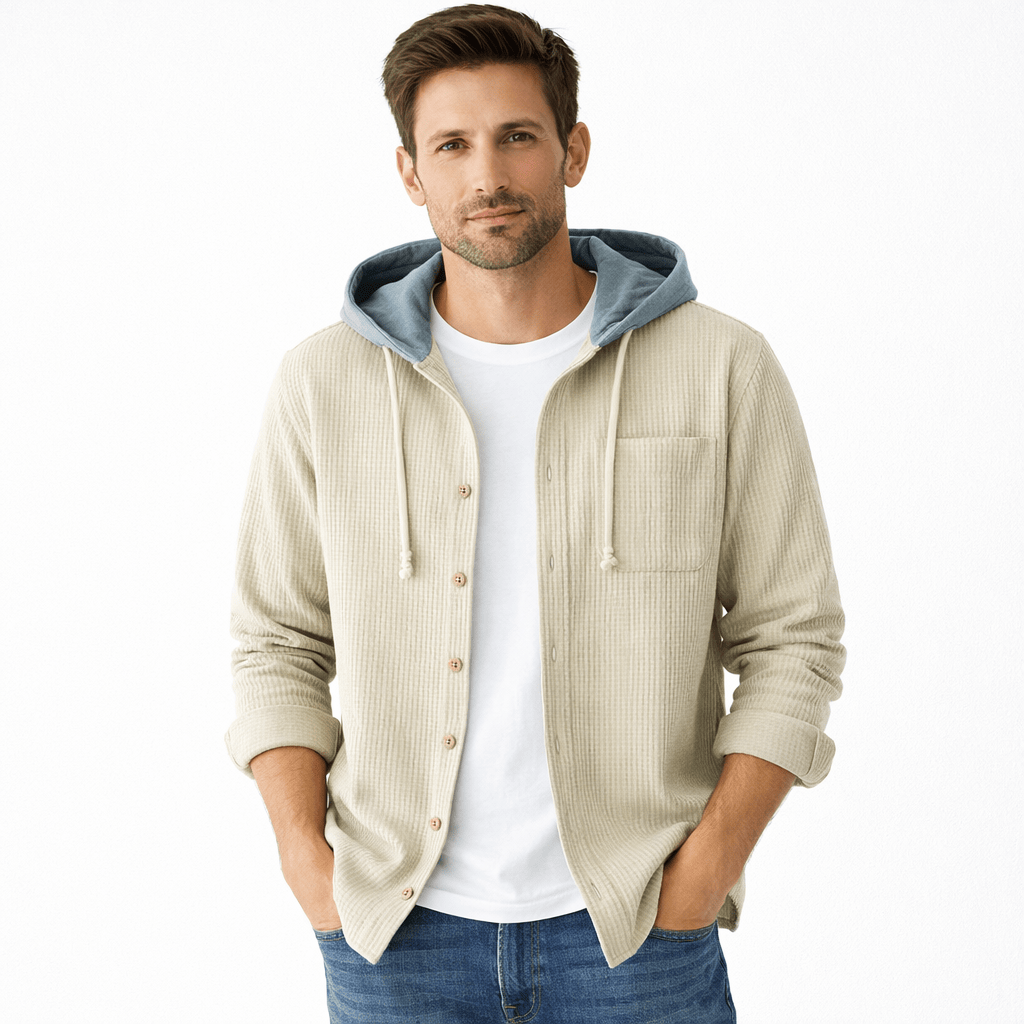 Kent Camden Beige / S CHRISTOPHER Hooded Cotton Polyester Sweatshirt