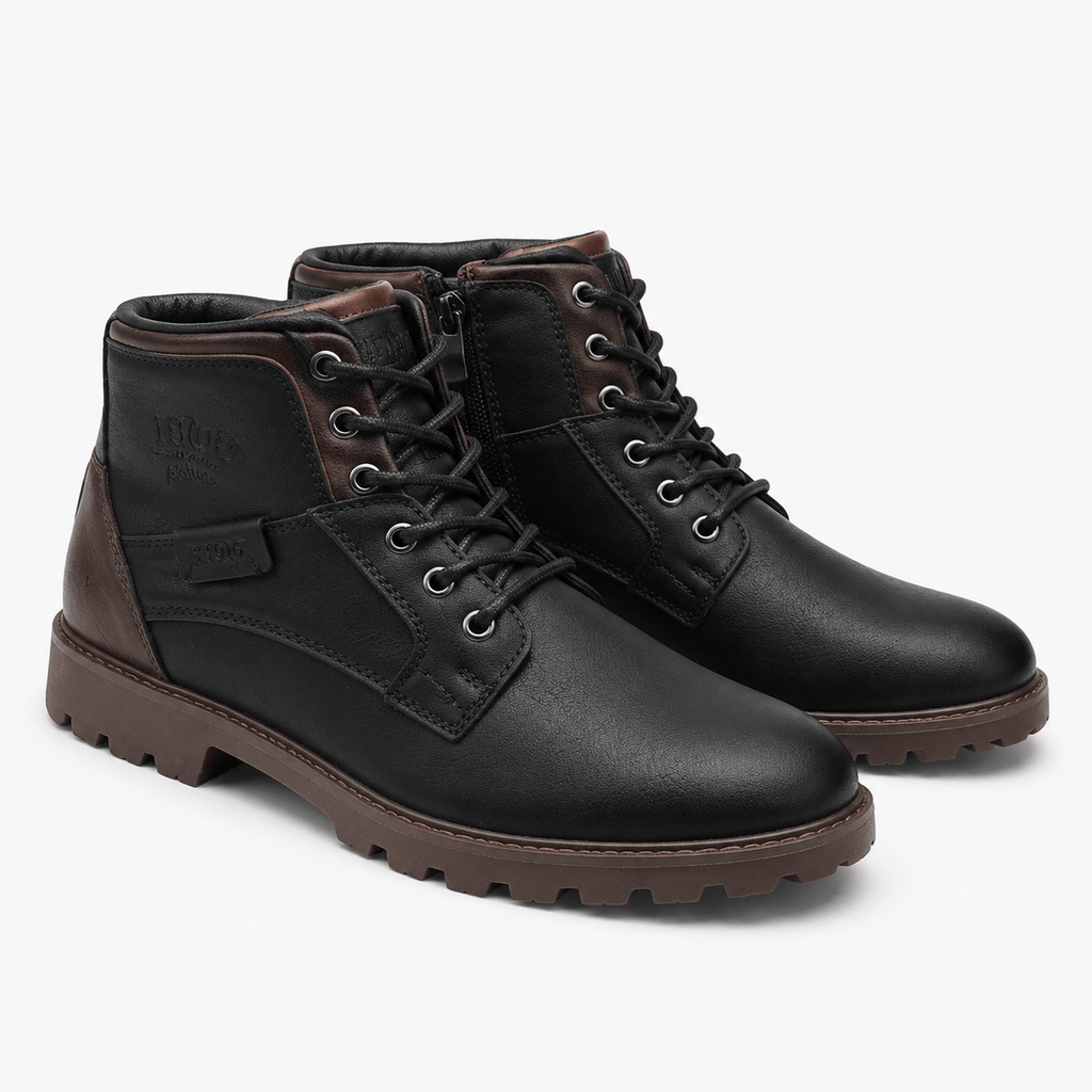 Kent Camden Black / 5.5 HARVEY Motorcycle Combat Boots