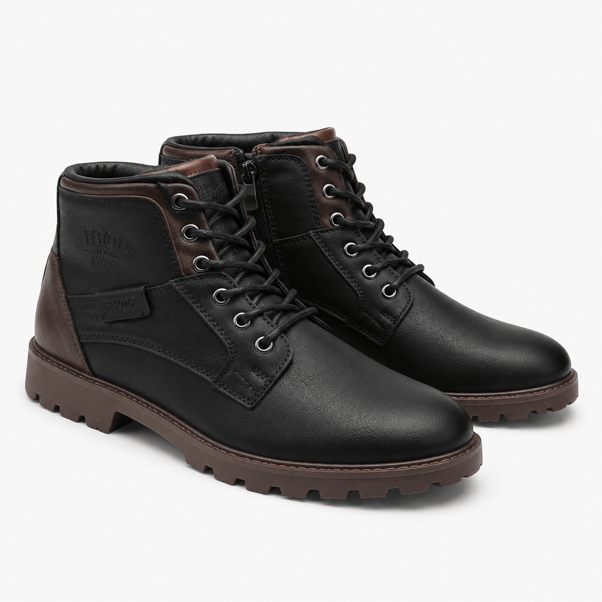 Kent Camden Black / 5.5 HARVEY Motorcycle Combat Boots