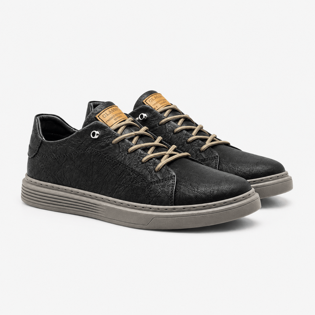 Kent Camden Black / 5 ALFIE Lace-Up Oxford Shoes, Genuine Leather