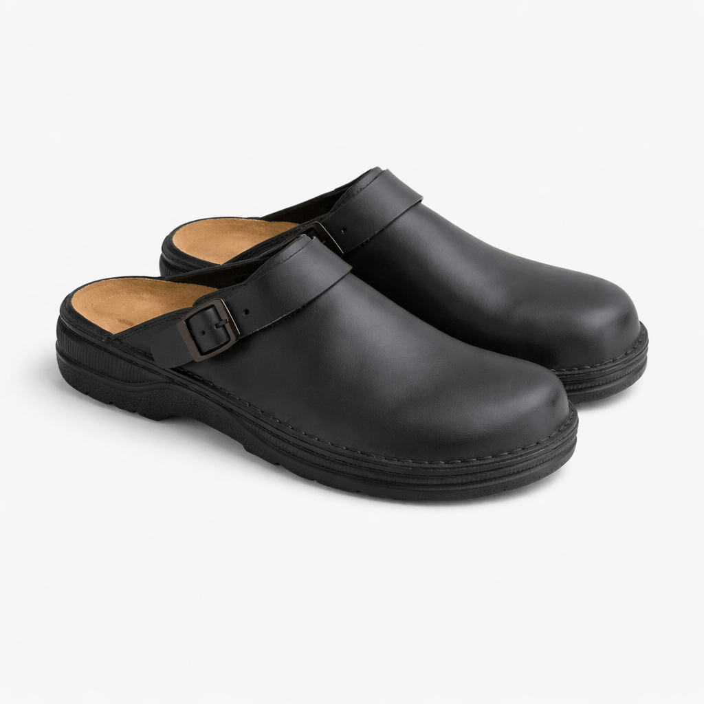 Kent Camden Black / 5 UK HENRY British Style Mule Slippers