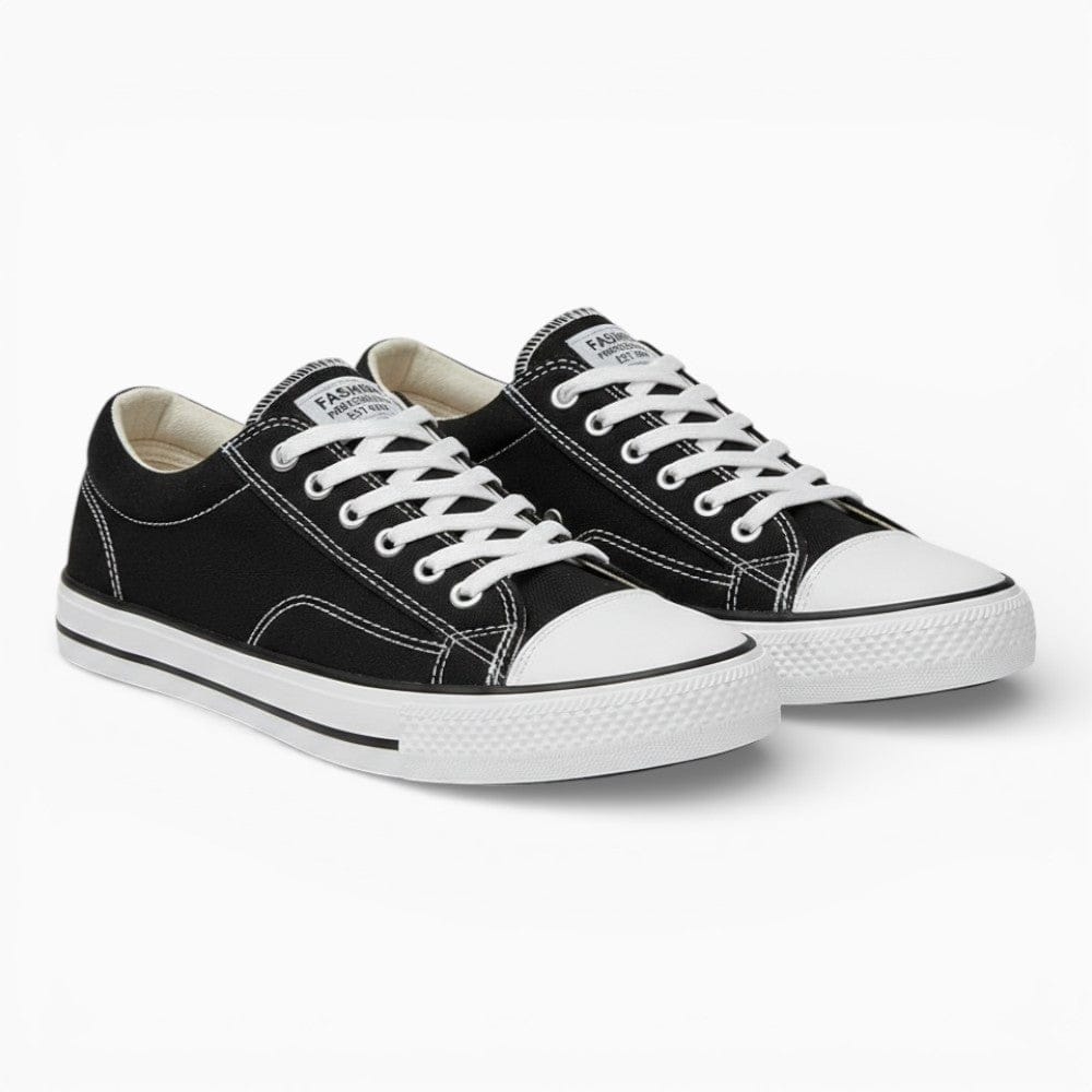 Kent Camden Black / 7 UK ARLO Breathable Canvas Lace-Up Shoes