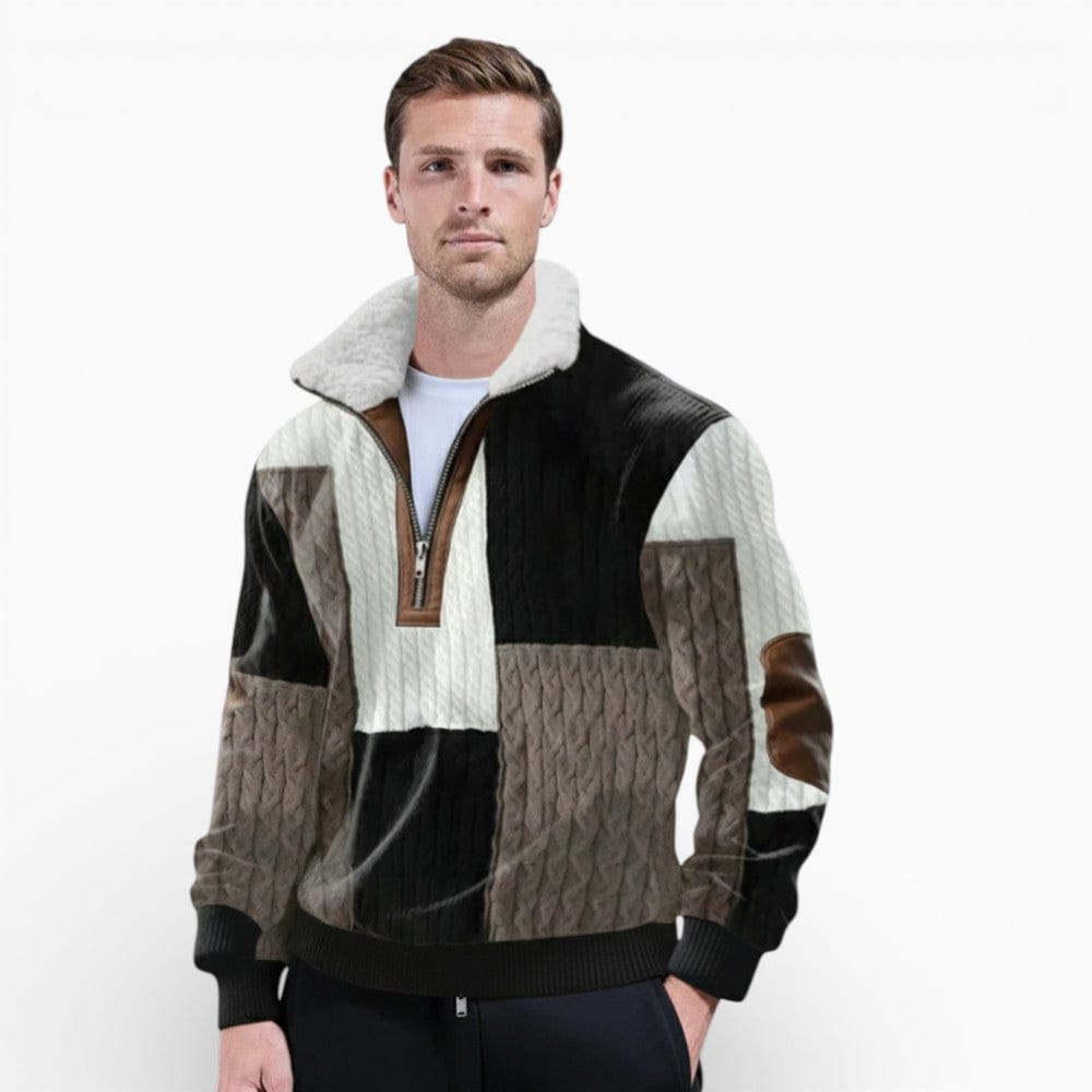 Kent Camden Black/Grey / S JAMES Regular-Fit Zip Jacket