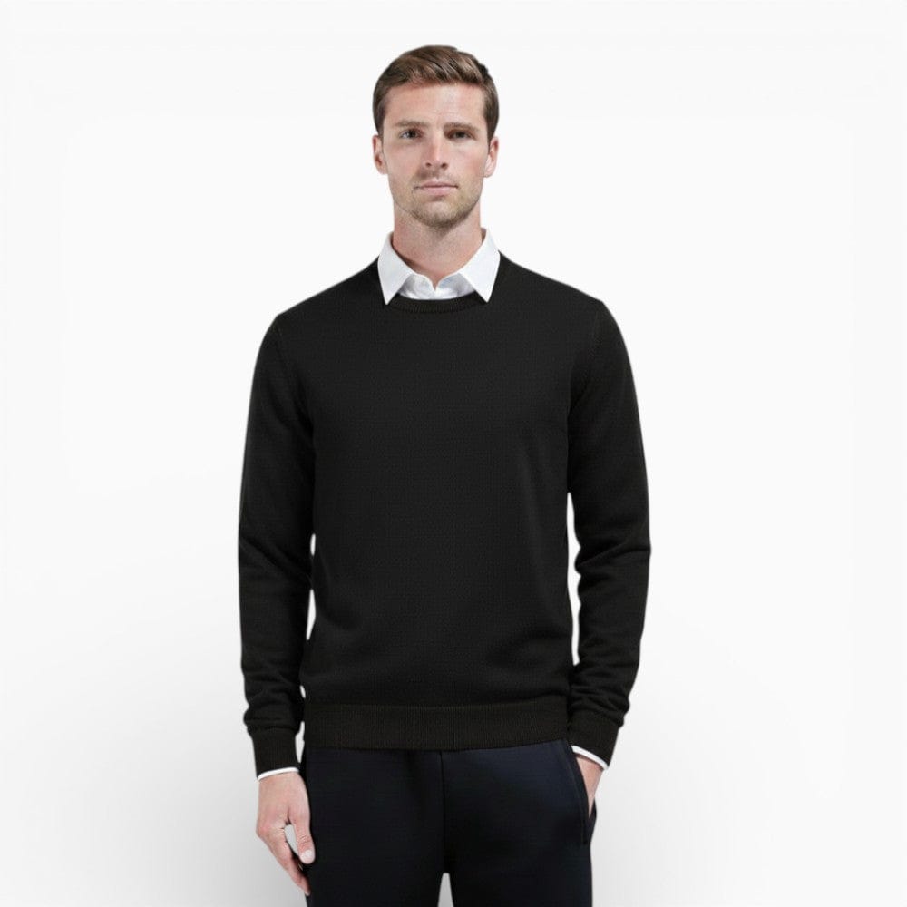 Kent Camden Black / M ETHAN Casual Round-Neck Sweater