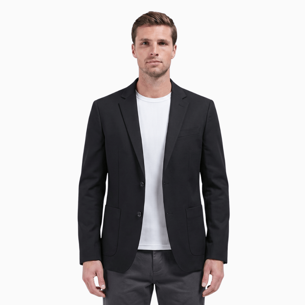 Kent Camden Black / M HUNTER Elegant Blazer Full Sleeves Polyester