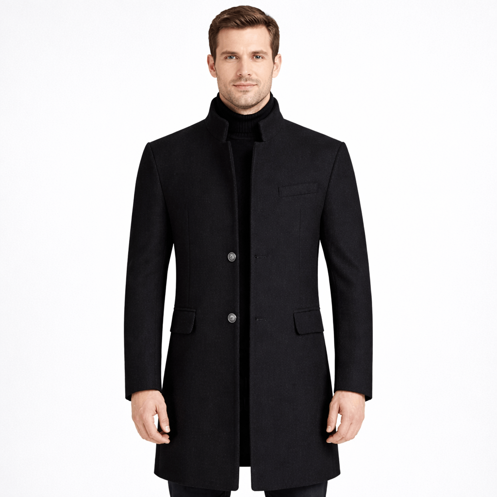 Kent Camden Black / M KAI Smart Casual Wool Coat