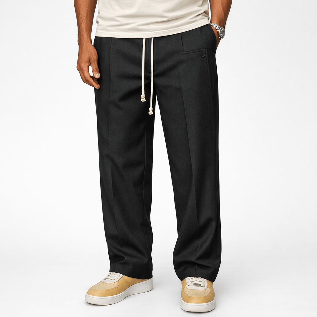 Kent Camden Black / M LANCE Regular Fit Casual Pants