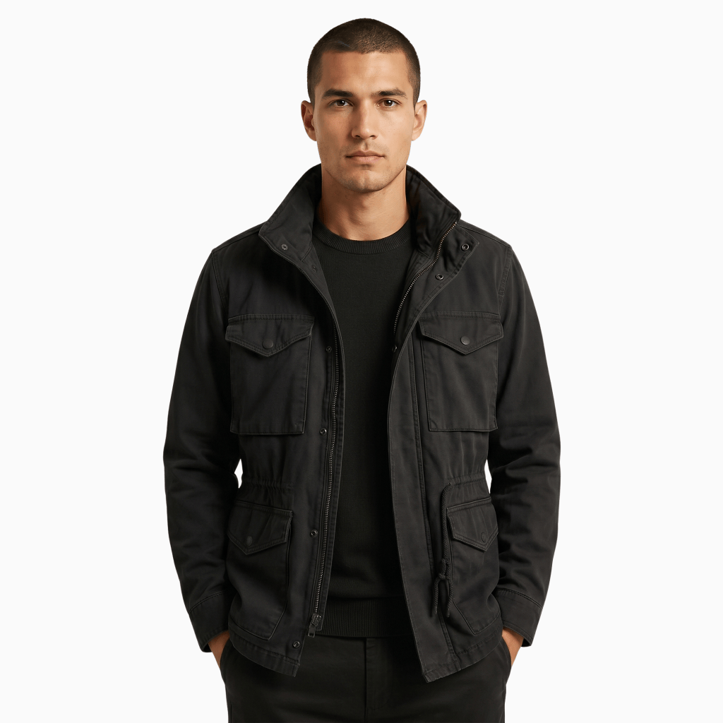 Kent Camden Black / S ADAM Tactical Jacket Green Cotton Regular Fit
