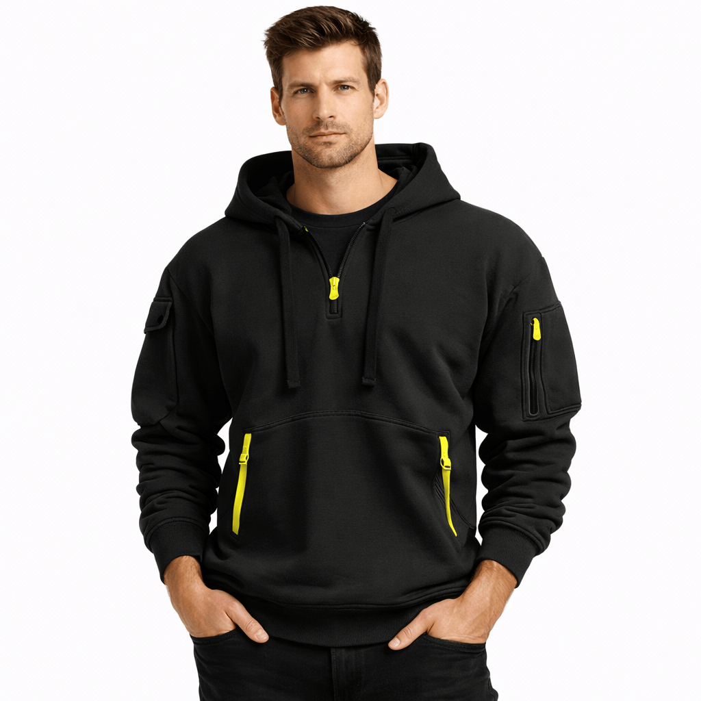 Kent Camden Black / S BEAU Polar Fleece Zipper Hoodie