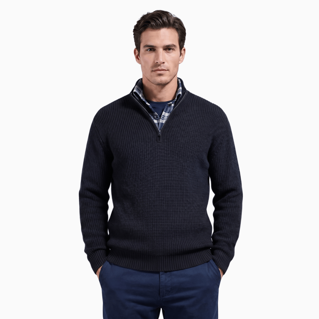 Kent Camden Black / S CHRIS Hooded Knitted Sweater Regular Fit Polyester