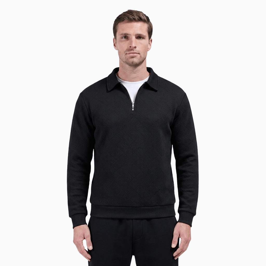 Kent Camden Black / S DJELO Comfortable Cotton Sweater