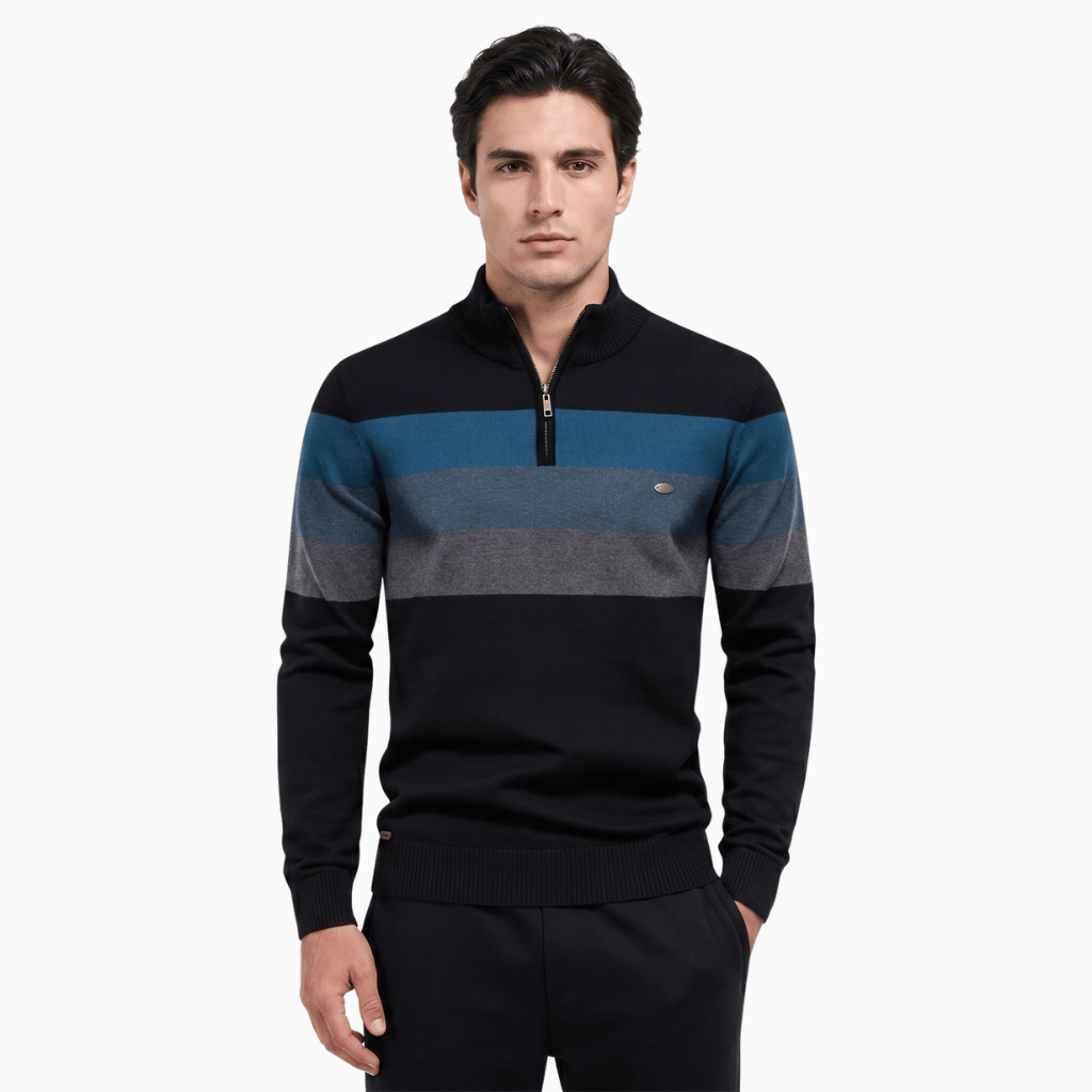 Kent Camden Black / S JACK Zippered Casual Sweater