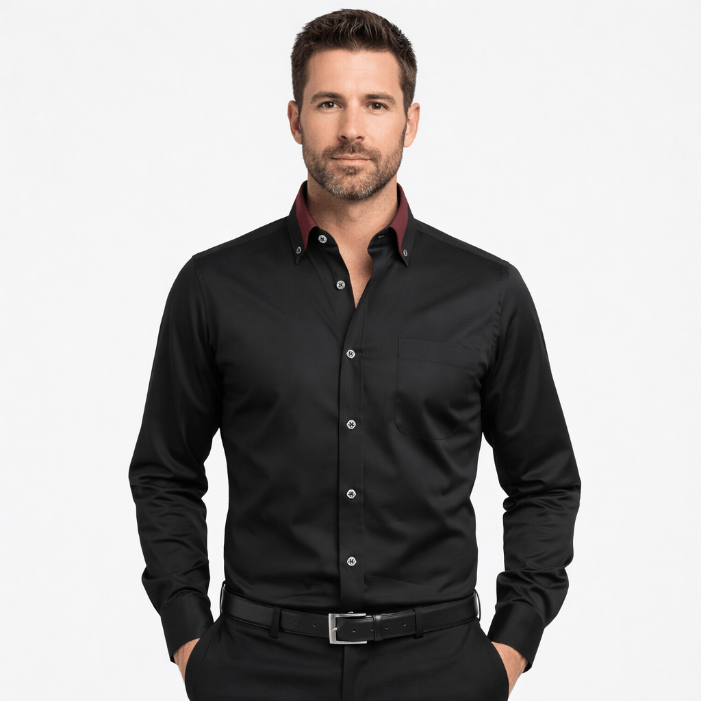 Kent Camden Black / S JAMES Casual Button-Down Shirt