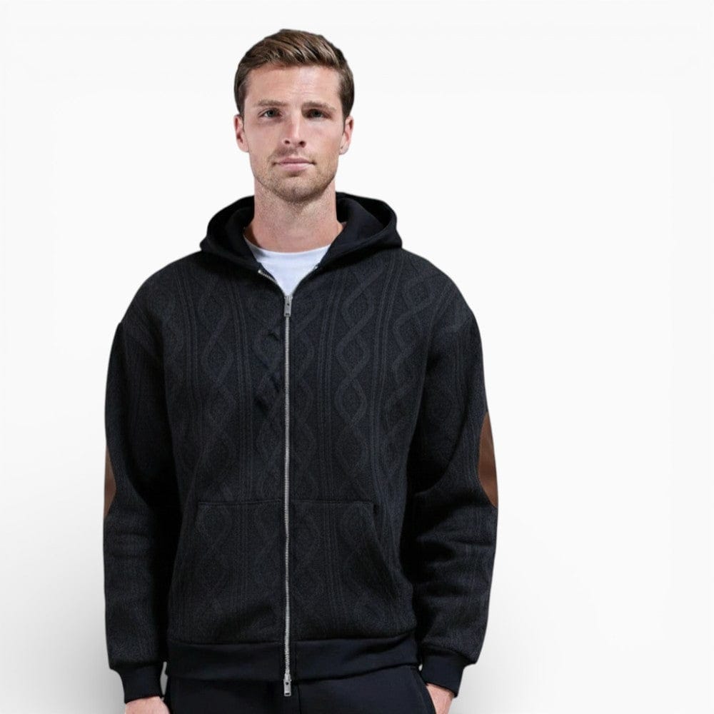 Kent Camden Black / S JAMES Regular-Fit Zip Jacket