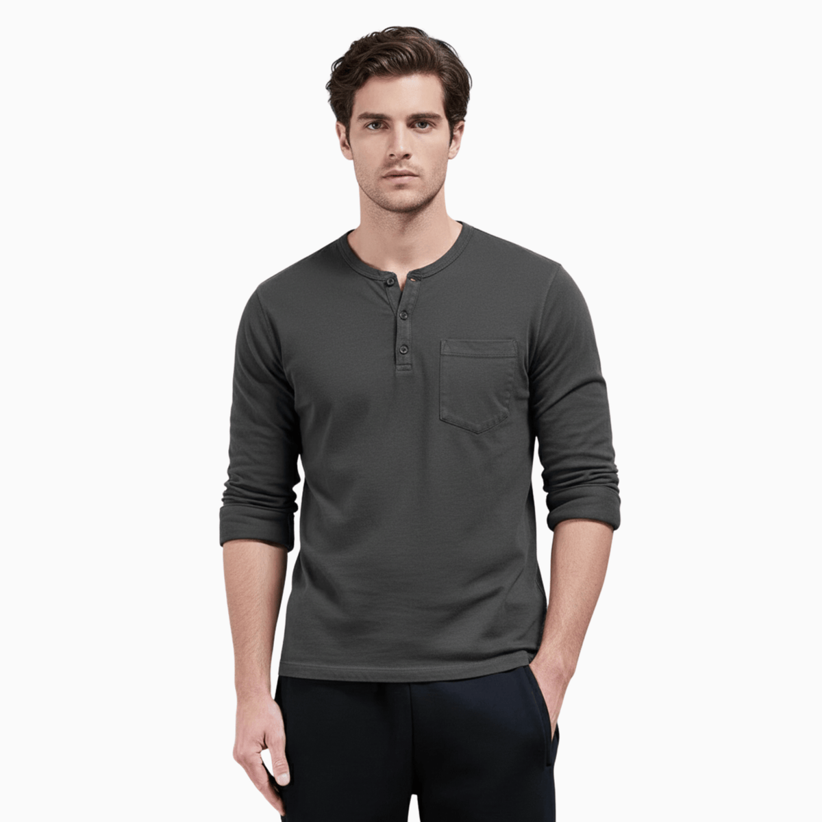 Kent Camden Black / S LEO Casual Cotton Linen Pants