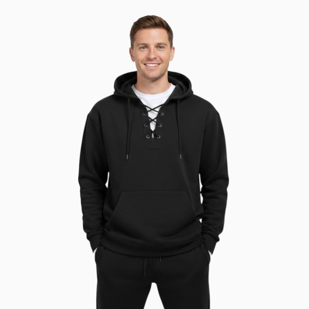 Kent Camden Black / S MATT Casual Hooded Sweatshirt Polyester Fleece