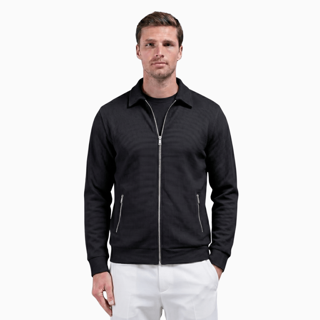 Kent Camden Black / S MICHAEL Casual Zip Front Jacket