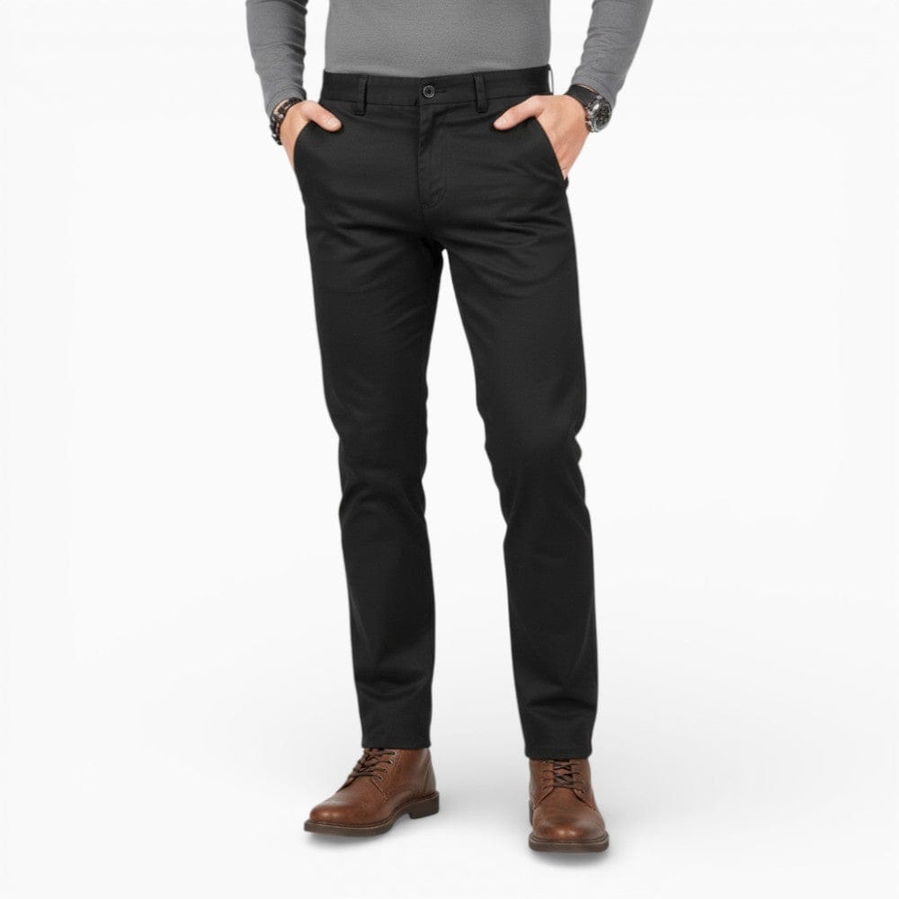 Kent Camden Black / S NICO Straight-Leg Trousers with Pockets