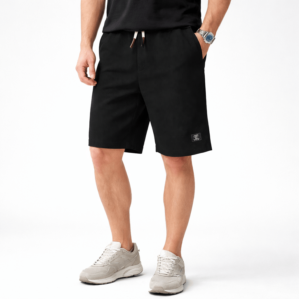 Kent Camden Black / S RIO Casual Cotton Polyester Shorts
