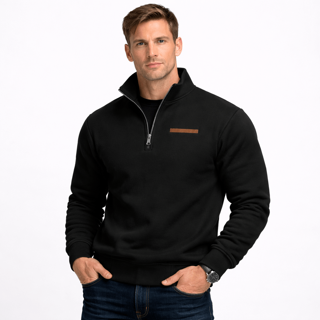 Kent Camden Black / S SHAY Zip-Up Fleece Sweatshirt
