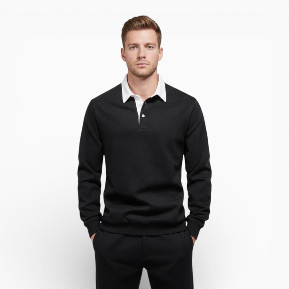 Kent Camden Black / S TATE Casual Sweatshirt Regular Fit Cotton
