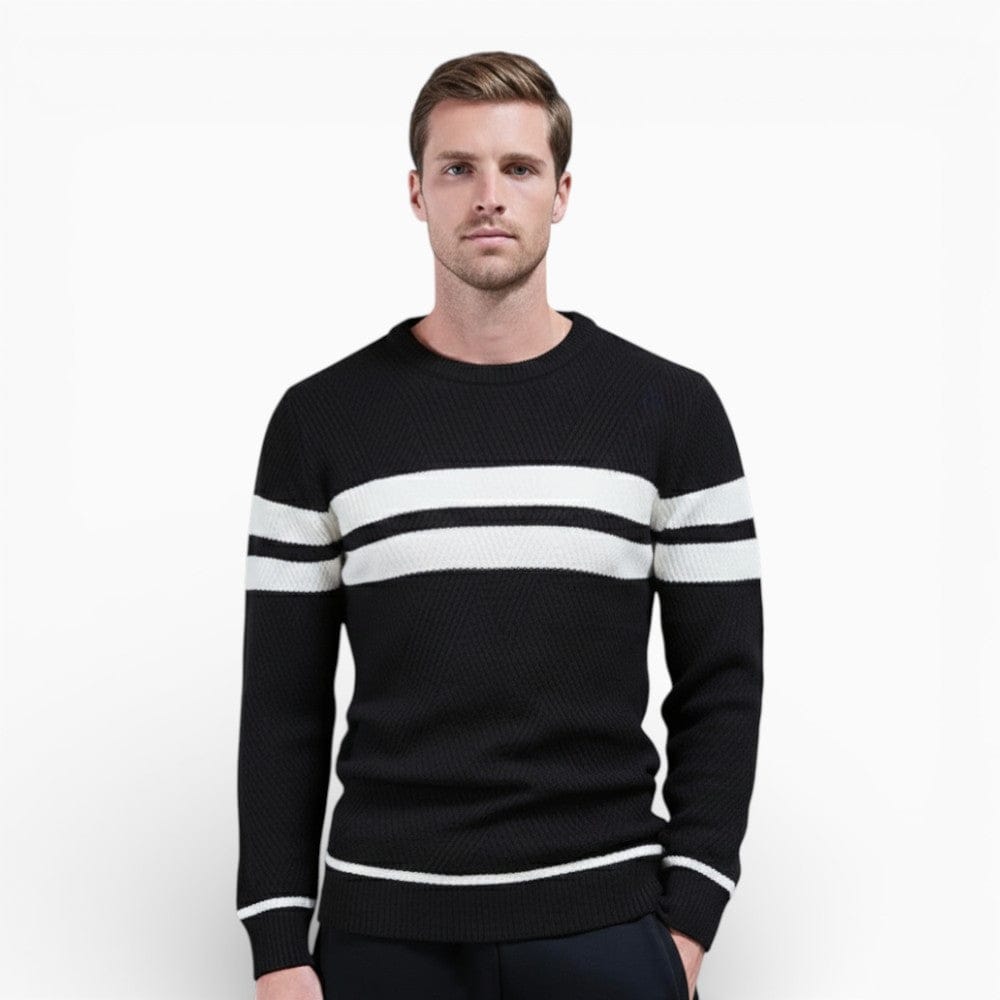 Kent Camden Black / S THEO Regular-Fit Crew Neck Sweater