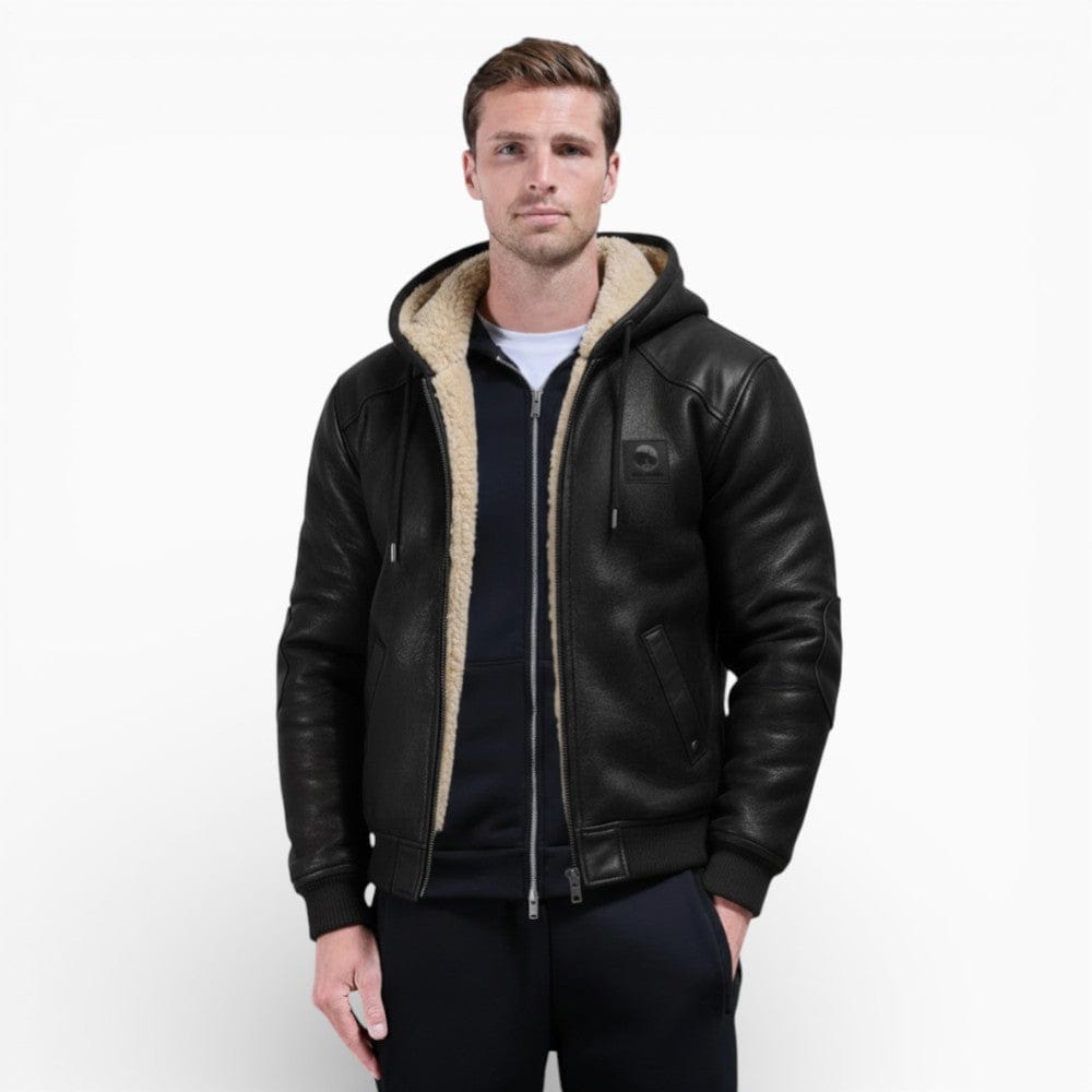 Kent Camden Black / S THEO Vintage Suede Jacket with Hood