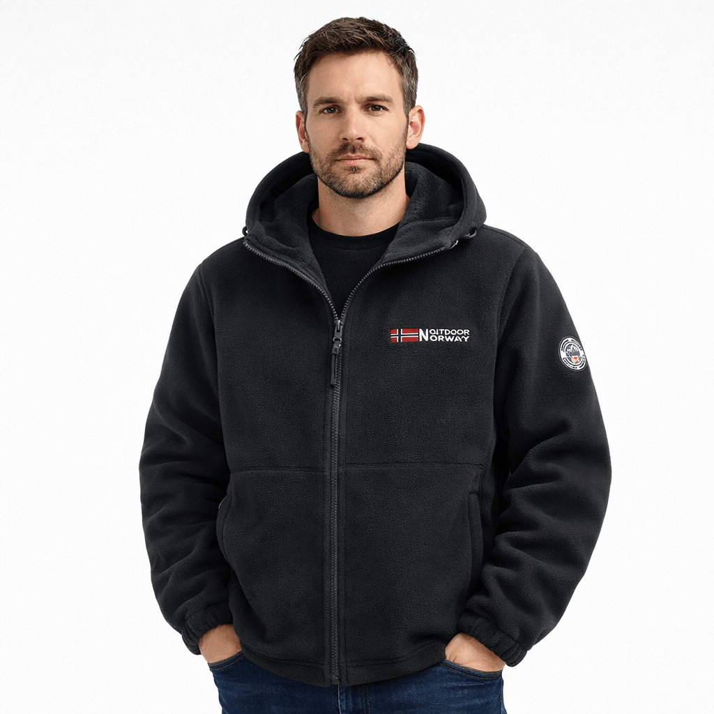 Kent Camden Black / XS BILL Casual Hoodie Zip Closure