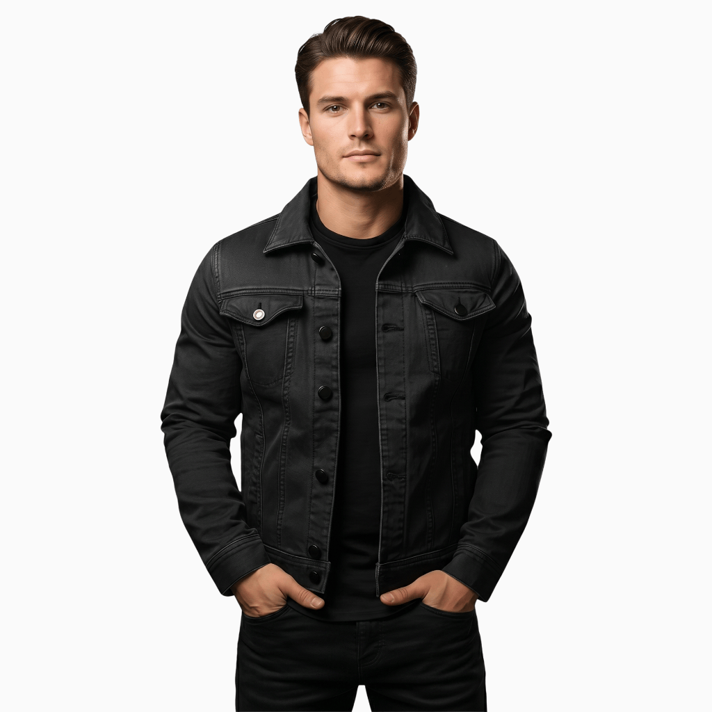 Kent Camden Black / XS TYLER Casual Jacket Single-Breasted Cotton Lining