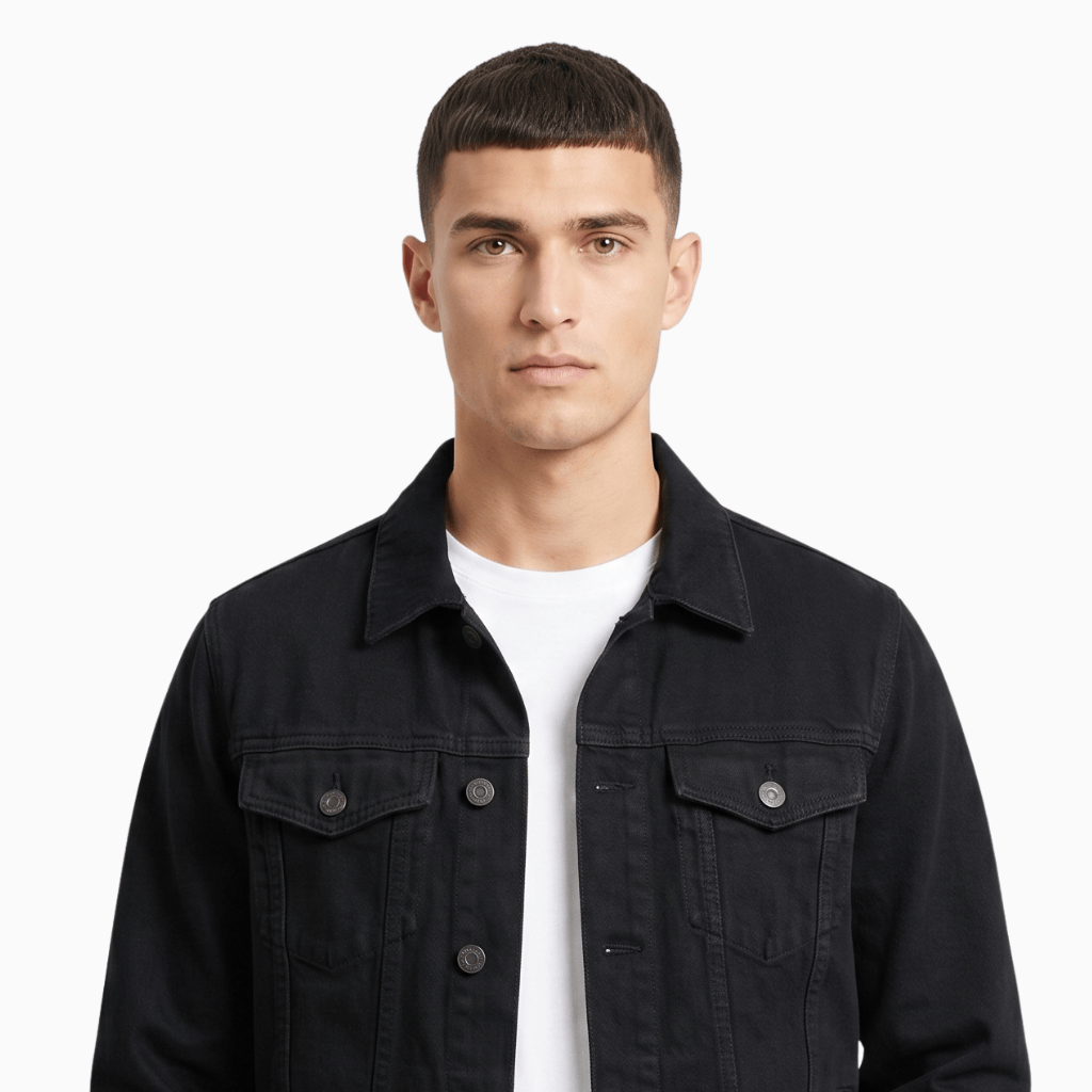 Kent Camden BLAKE Casual Jacket with Appliqué and Button Closure