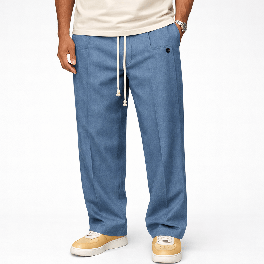 Kent Camden Blue / M LANCE Regular Fit Casual Pants