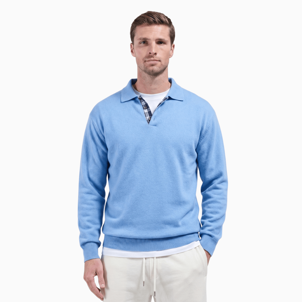 Kent Camden Blue / S CARSON Casual Polyester Cotton T-shirt