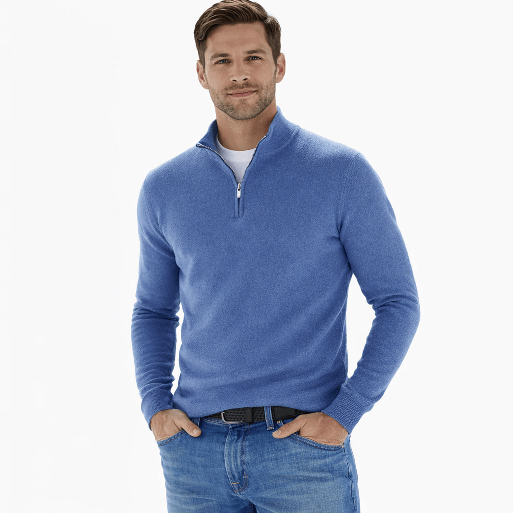 Kent Camden Blue / S ERIC Slim Fit Wool Pullover