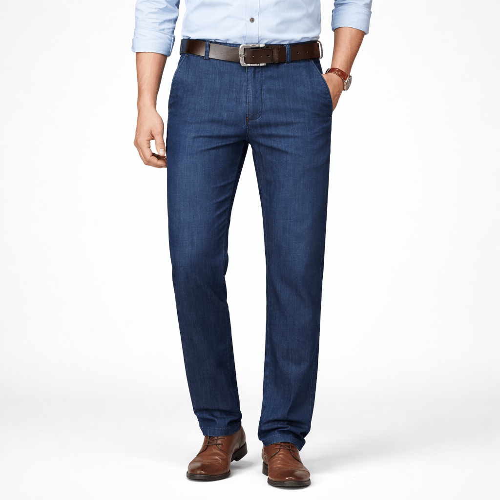 Kent Camden Blue / S HUDSON Straight-Leg Jeans Cotton Lyocell