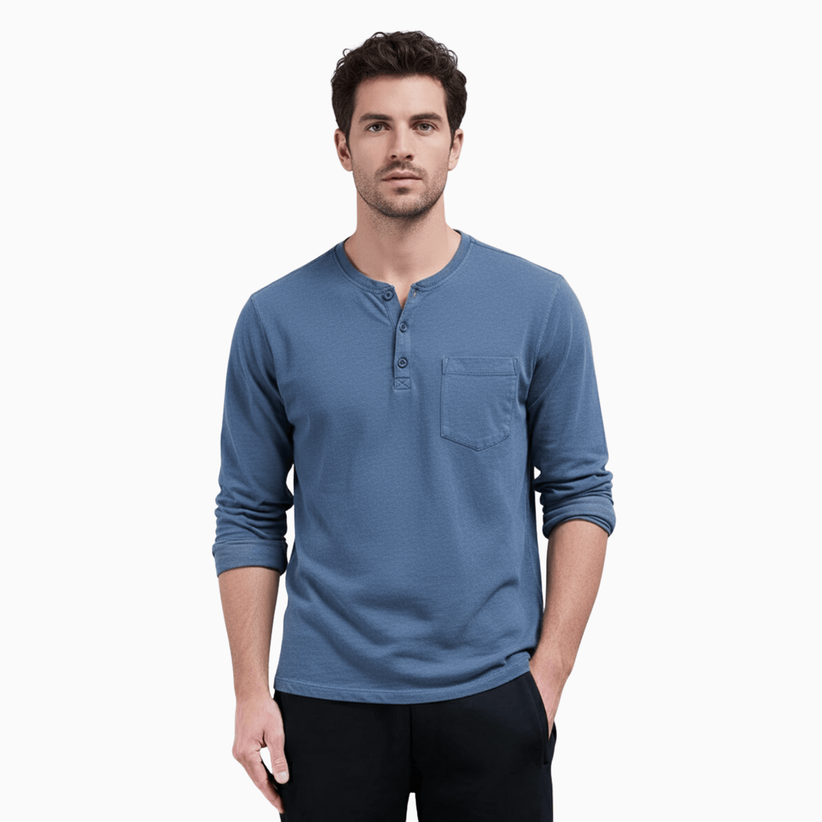 Kent Camden Blue / S LEO Casual Cotton Linen Pants