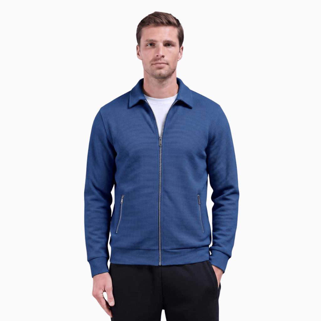 Kent Camden Blue / S MICHAEL Casual Zip Front Jacket