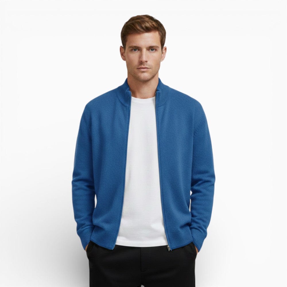 Kent Camden Blue / S MILES Zippered Knit Vest