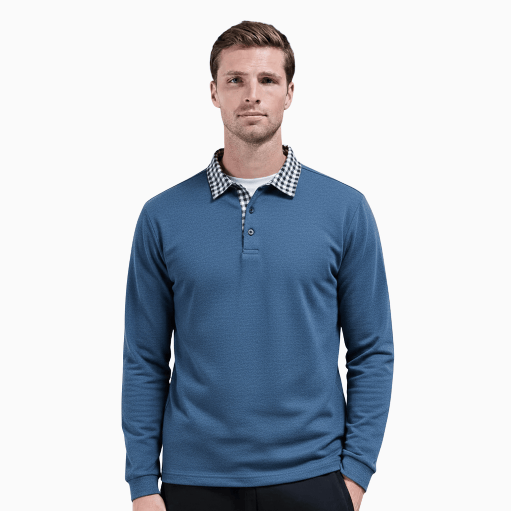 Kent Camden Blue / S PAUL Basic Polo Shirt, Polyester Cotton Blend
