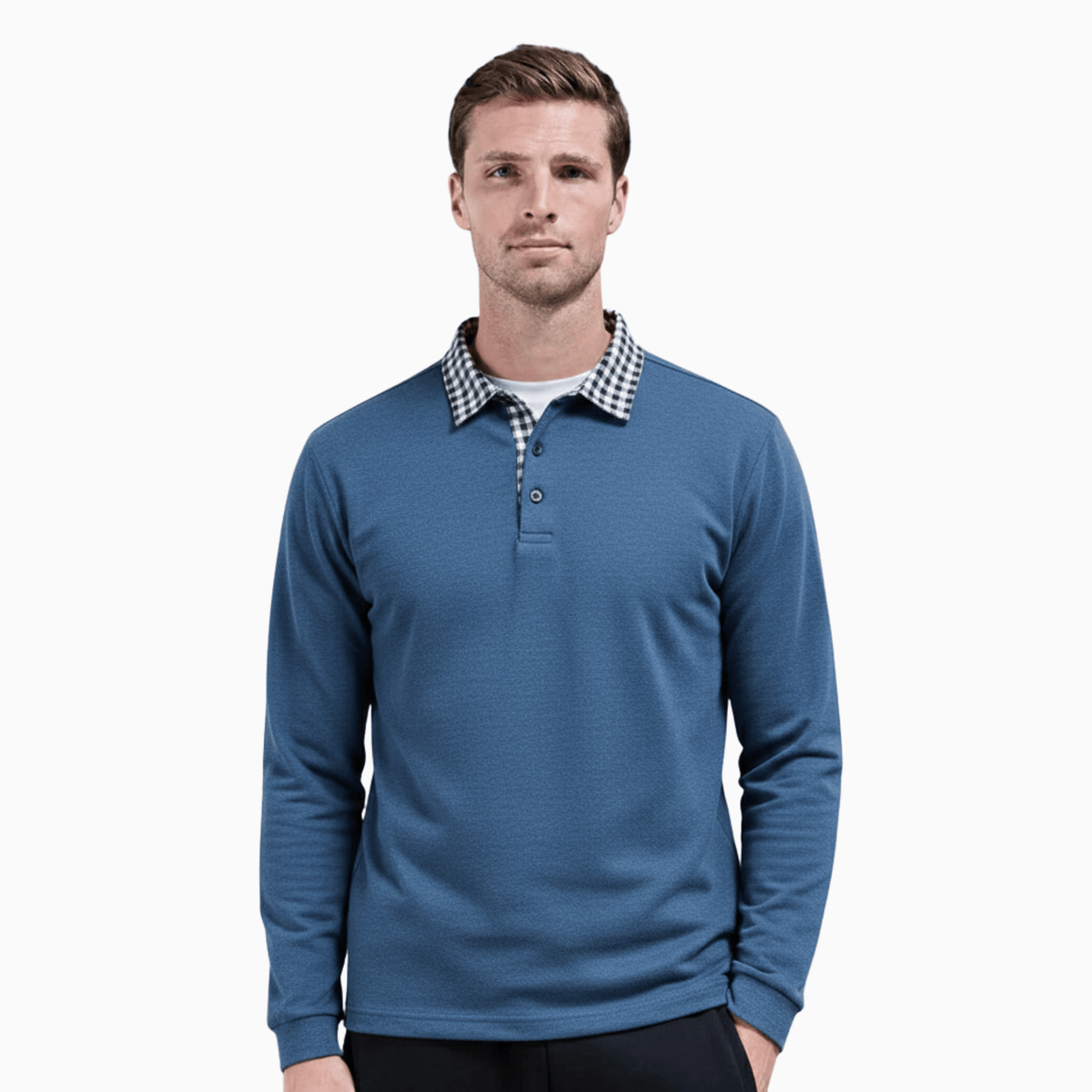 Kent Camden Blue / S PAUL Basic Polo Shirt, Polyester Cotton Blend