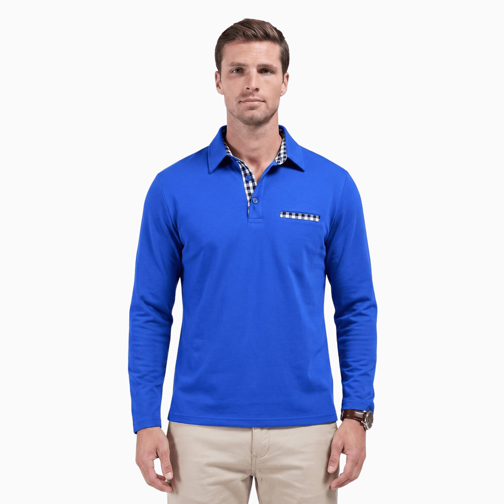 Kent Camden Blue / S REUBEN Breathable Loose Fit Polo Shirt