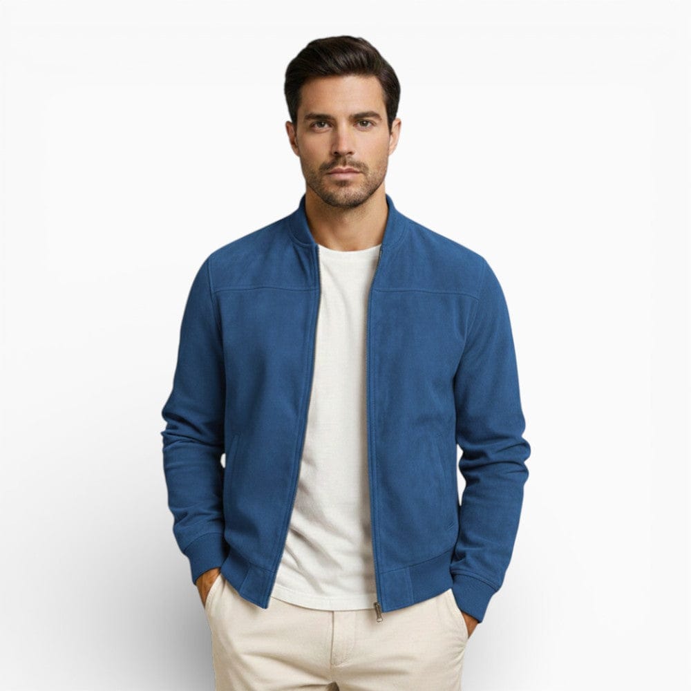 Kent Camden Blue / S RILEY Regular Fit Zip-Up Jacket