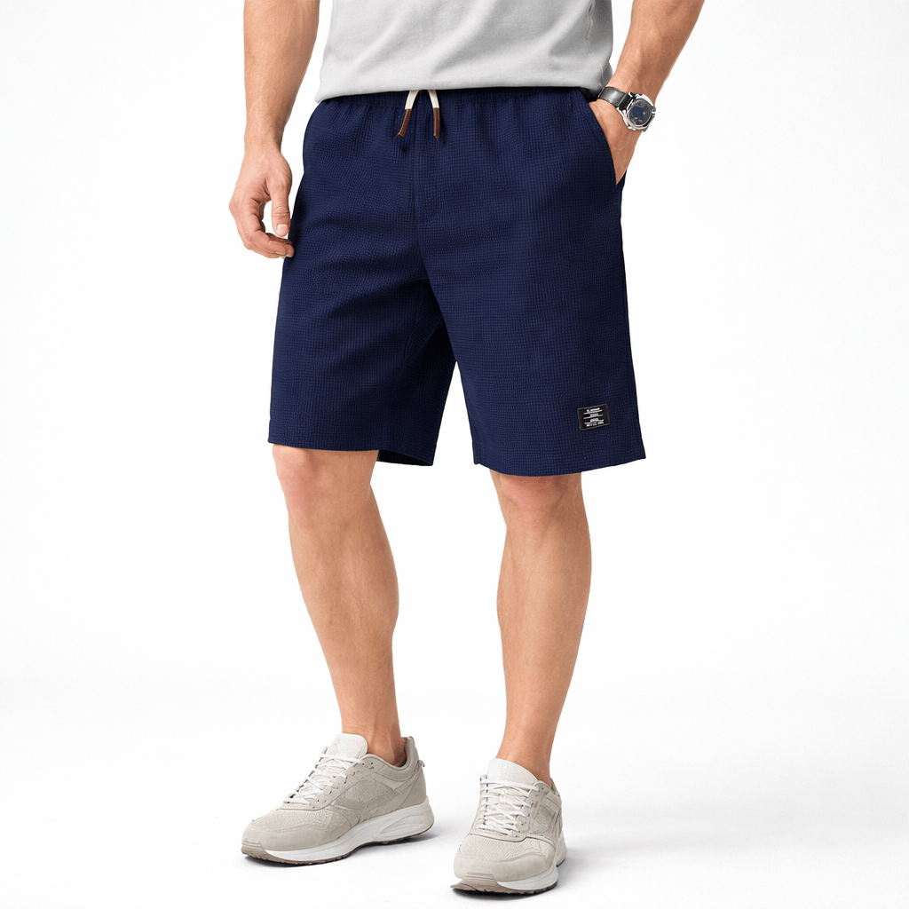 Kent Camden Blue / S RIO Casual Cotton Polyester Shorts